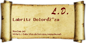 Labritz Doloróza névjegykártya